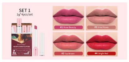 Cajita de 4 labiales (cálidos)