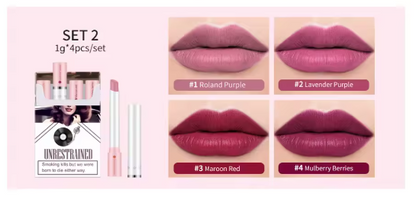 Cajita de 4 labiales (lila)