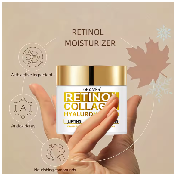 Crema facial antienvejecimiento de Retinol
