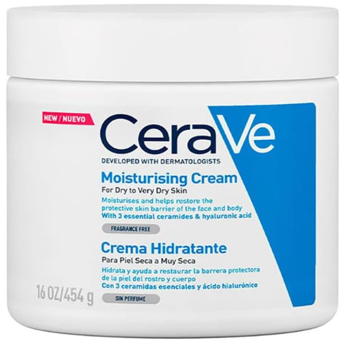 Crema hidratante diaria de rostro y cuerpo para piel seca